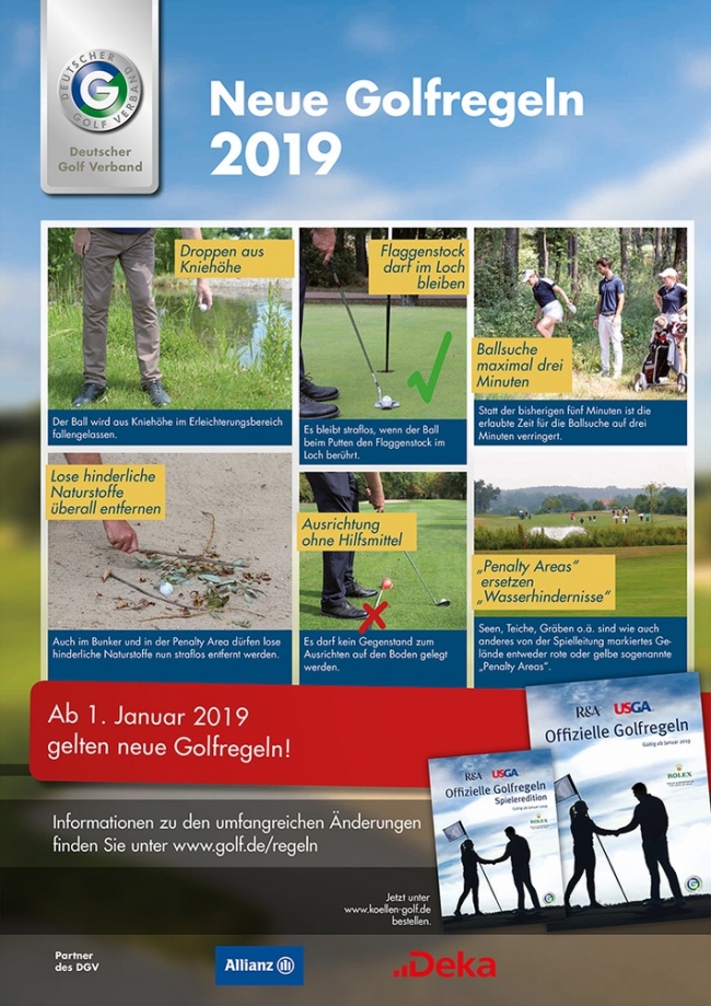 Foto: obs/Deutscher Golf Verband (DGV)/DGV
Neue Golfregeln 2019. Weiterer Text über ots und www.presseportal.de/nr/62266 / Die Verwendung dieses Bildes ist für redaktionelle Zwecke honorarfrei. Veröffentlichung bitte unter Quellenangabe: "obs/Deutscher Golf Verband (DGV)/DGV"
