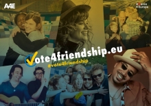 Foto:  obs/Alliance4Europe
#vote4friendship_key_visual (c)A4E. Weiterer Text über ots und www.presseportal.de/nr/134760 / Die Verwendung dieses Bildes ist für redaktionelle Zwecke honorarfrei. Veröffentlichung bitte unter Quellenangabe: "obs/Alliance4Europe"