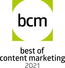 Best of Content Marketing 2021 / Weiterer Text über ots und www.presseportal.de/nr/57966 / Die Verwendung dieses Bildes ist für redaktionelle Zwecke unter Beachtung ggf. genannter Nutzungsbedingungen honorarfrei. Veröffentlichung bitte mit Bildrechte-Hinweis.
