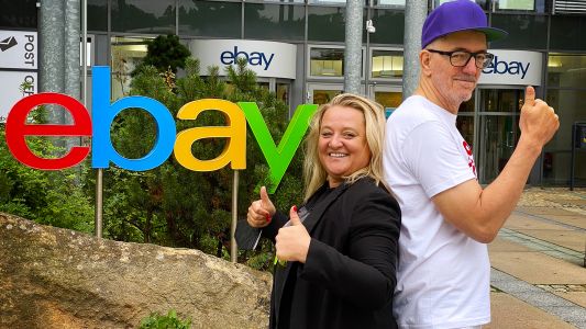 Patricia Kurowski (eBay für Charity) und Dr. Motte (GF Rave The Planet gGmbH)