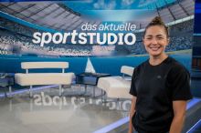 Sprint-Europameisterin Gina Lückenkemper ist zusammen mit Zehnkampf-Europameister Niklas Kaul zu Gast im "aktuellen sportstudio", hier ein Bild anlässlich der "Finals