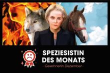 Ursula von der Leyen erhält PETAs Negativpreis "Speziesismus des Monats
