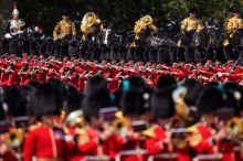 Generalprobe für die Geburtstagsparade "Trooping the Colour", die am 17. Juni 2023 zu Ehren König Charles III. in London stattfindet. / / Nutzung des Bildes nur in Verbindung mit der Sendung inkl. Social Media/ Nutzungszeitraum: 13.06. bis 12.09.2023 / Weiterer Text über ots und www.presseportal.de/nr/7840 / Die Verwendung dieses Bildes für redaktionelle Zwecke ist unter Beachtung aller mitgeteilten Nutzungsbedingungen zulässig und dann auch honorarfrei. Veröffentlichung ausschließlich mit Bildrechte-Hinweis.