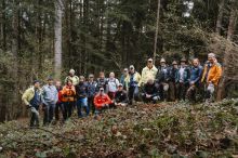 Gruppenfoto vom Impulstag Wandern am 24. April 2025 in Russbach.