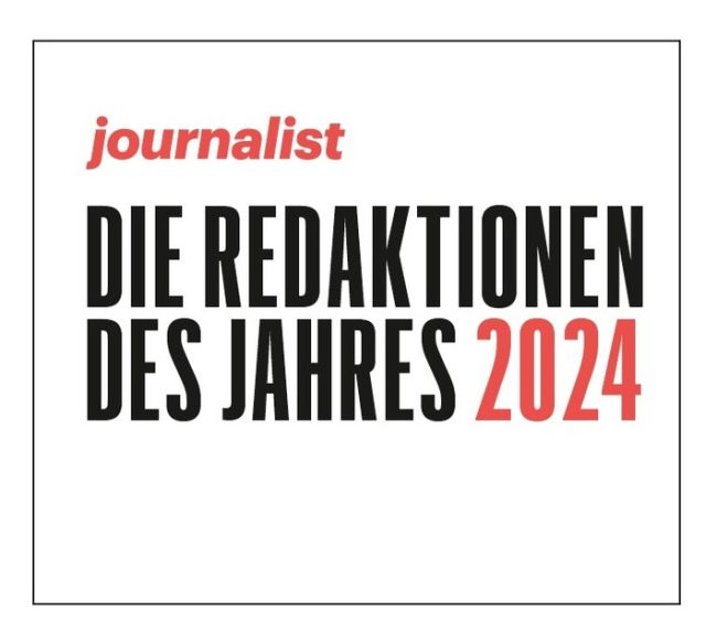 Redaktionen des Jahres / Weiterer Text über ots und www.presseportal.de/nr/20126 / Die Verwendung dieses Bildes für redaktionelle Zwecke ist unter Beachtung aller mitgeteilten Nutzungsbedingungen zulässig und dann auch honorarfrei. Veröffentlichung ausschließlich mit Bildrechte-Hinweis.